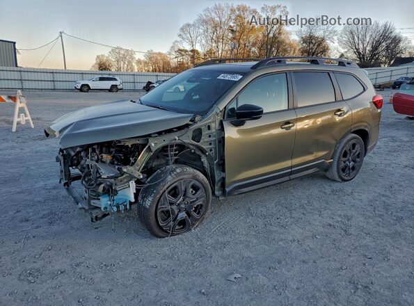 4S4WMAFD2S3406549 2025 SUBARU ASCENT Green წინა მარცხენა ხედი სამი მეოთხედიდან