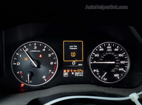 4S4WMAWD0S3404007 2025 SUBARU ASCENT Красный Вид щитка приборов
