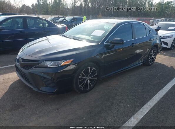 4T1B11HK4KU166319 2019 TOYOTA CAMRY Black Vista tres cuartos delantera izquierda
