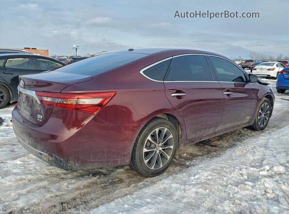 4T1BD1EB2GU048739 2016 TOYOTA AVALON Бордовый Задняя правая четверть