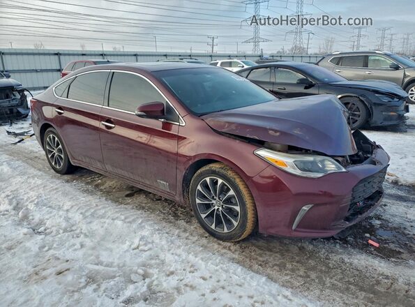 4T1BD1EB2GU048739 2016 TOYOTA AVALON Бордовый Передняя правая четверть