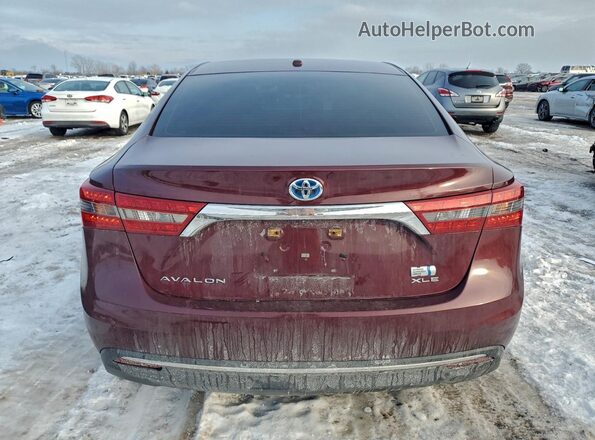 4T1BD1EB2GU048739 2016 TOYOTA AVALON Бордовый Вид салона спереди