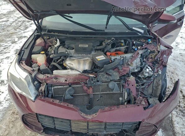 4T1BD1EB2GU048739 2016 TOYOTA AVALON Бордовый Вид подкапотного пространства