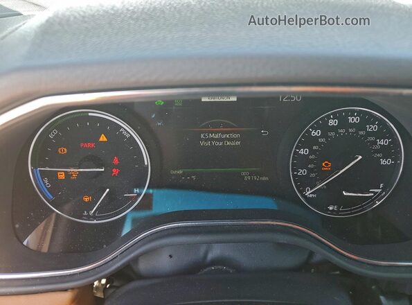 4T1D21FB2LU019328 2020 TOYOTA LIMITED Серебряный Вид щитка приборов