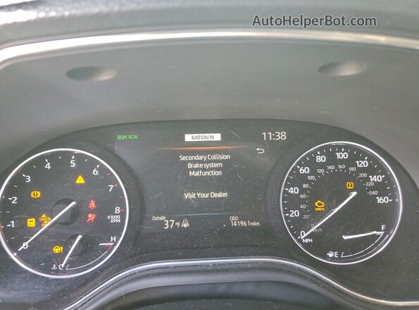 4T1FZ1FB1LU047285 2020 TOYOTA AVALON Черный Вид щитка приборов