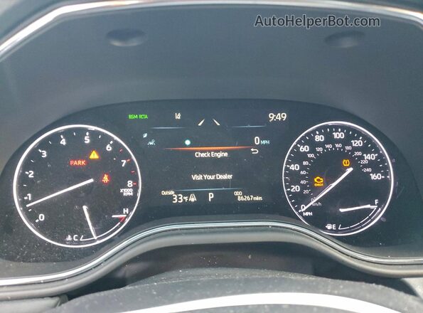 4T1GZ1FB7NU073252 2022 TOYOTA AVALON Черный Вид щитка приборов