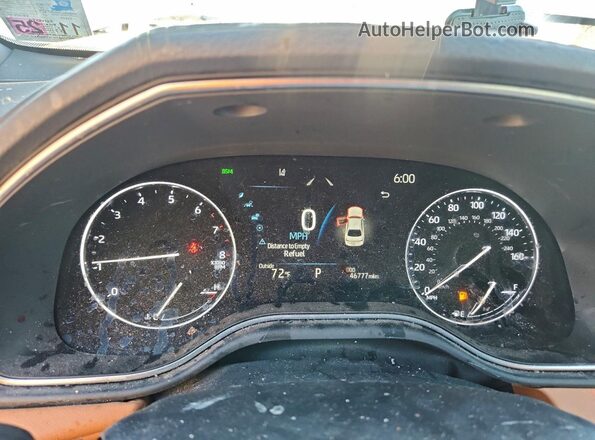 4T1GZ1FB9NU076055 2022 TOYOTA AVALON White Սարքավորումների վահանակի տեսք