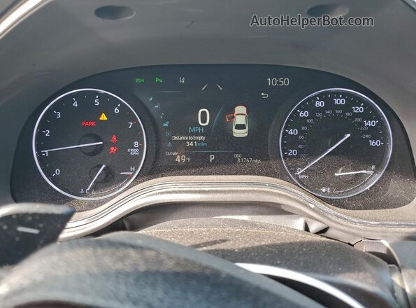 4T1HZ1FB4NU073472 2022 TOYOTA AVALON White Вид щитка приладів
