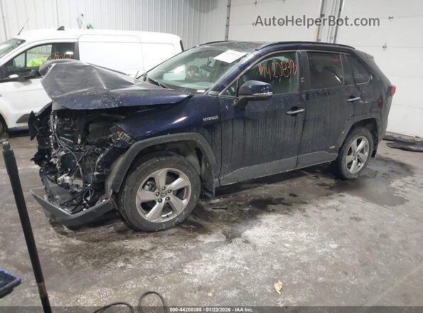 4T3D6RFV6MU019855 2021 TOYOTA LIMITED Синий Передняя левая четверть