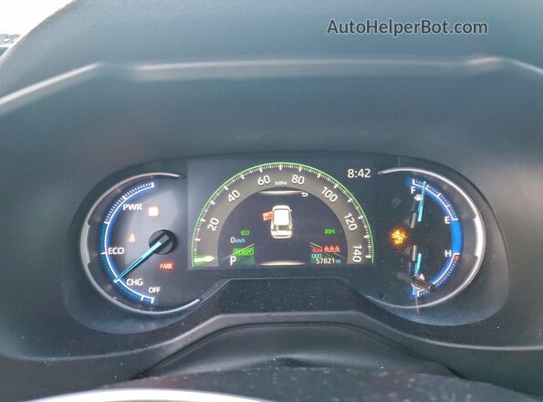 4T3E6RFV3MU057046 2021 TOYOTA RAV4 Blue Սարքավորումների վահանակի տեսք