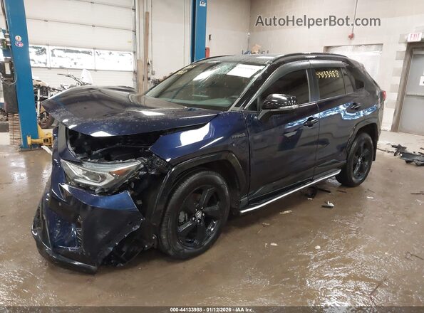 4T3EWRFV3LU003261 2020 TOYOTA RAV4 HYBRID Синий Передняя левая четверть