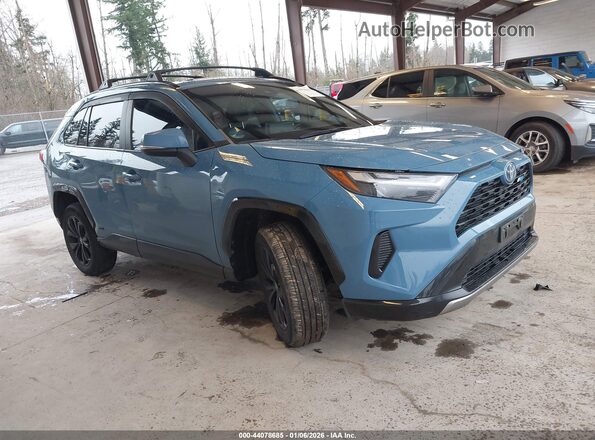 4T3T6RFV3NU081260 2022 TOYOTA RAV4 HYBRID Синий Передняя правая четверть