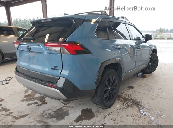 4T3T6RFV3NU081260 2022 TOYOTA RAV4 HYBRID Синий Задняя правая четверть