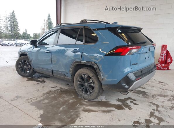 4T3T6RFV3NU081260 2022 TOYOTA RAV4 HYBRID Синий Задняя левая четверть
