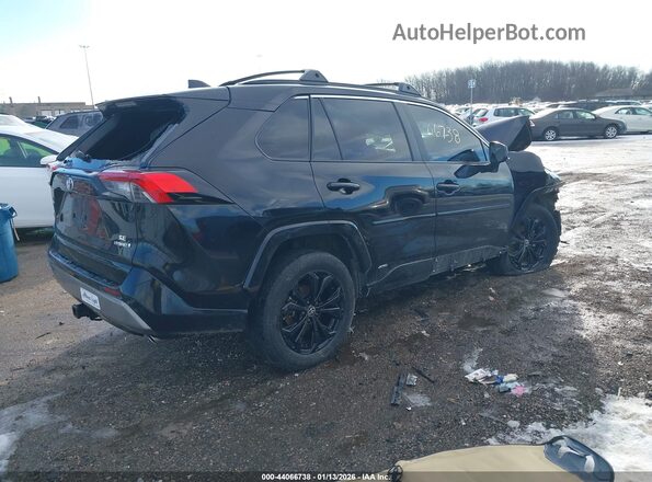 4T3T6RFV3NU087611 2022 TOYOTA RAV4 HYBRID Черный Задняя правая четверть