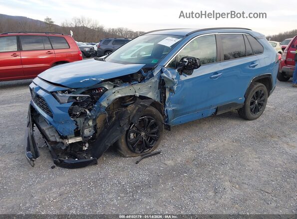 4T3T6RFV9RU149910 2024 TOYOTA RAV4 HYBRID Синий Передняя левая четверть