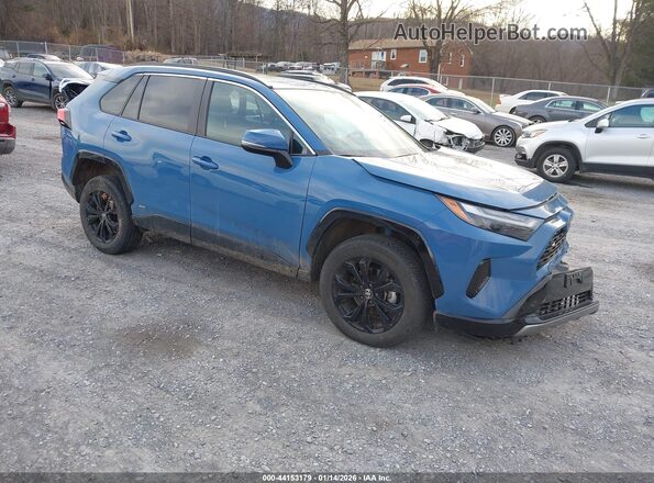 4T3T6RFV9RU149910 2024 TOYOTA RAV4 HYBRID Синий Передняя правая четверть