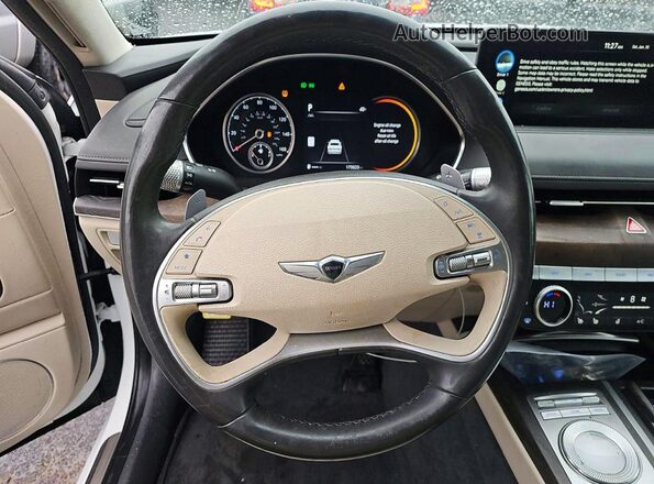 KMTGB4SC2NU092298 2022 GENESIS G80 Белый Вид задней части салона