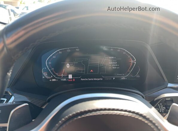 5UXCY6C05N9M64388 2022 BMW X6 Синий Вид щитка приборов