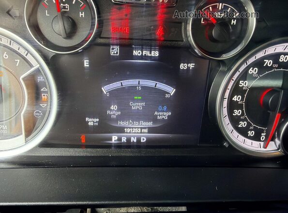 1C6RR7KT9MS562039 2021 RAM 1500 Белый Вид щитка приборов