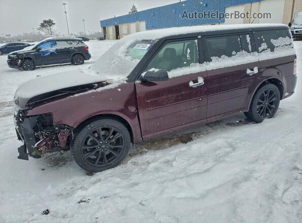 2FMHK6C81KBA28758 2019 FORD FLEX Бордовый Задняя левая четверть