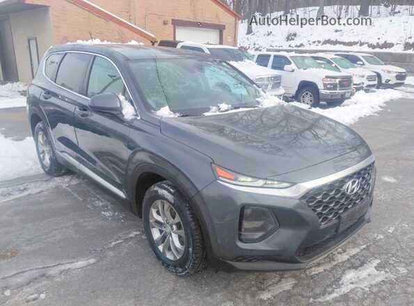5NMS2CAD1KH057946 2019 HYUNDAI SANTA Серый Задняя левая четверть