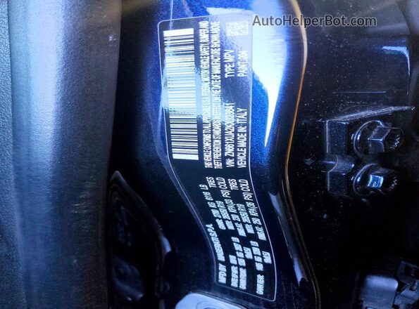ZN661XUA2KX323641 2019 MASERATI LEVANTE Синий Панорамный вид салона 360°