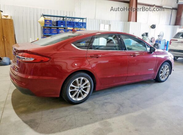 3FA6P0LU4KR262777 2019 FORD FUSION Красный Передняя правая четверть