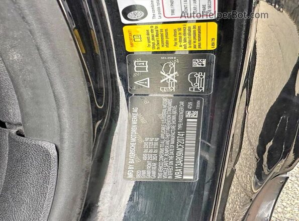 WBA13AR09MCF20741 2021 BMW M4 Black Rear interior view
