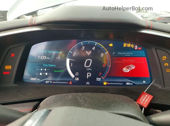 1G1YA2D4XR5115304 2024 CHEVROLET CORVETTE Gray Widok tylnych siedzeń