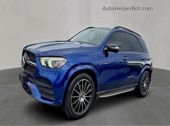 4JGFB4JB3MA405325 2021 MERCEDES-BENZ GLE Синий Задняя левая четверть