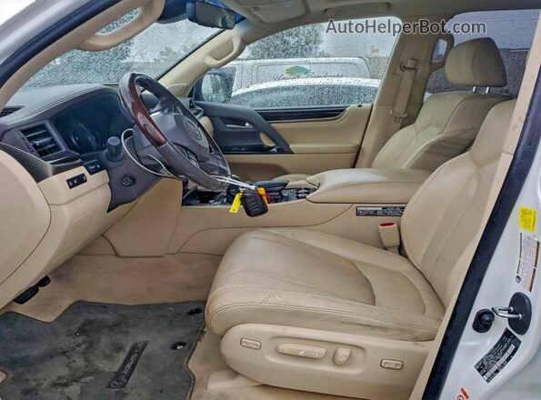 JTJHY7AX9J4264566 2018 LEXUS LX Белый Вид панели приборов