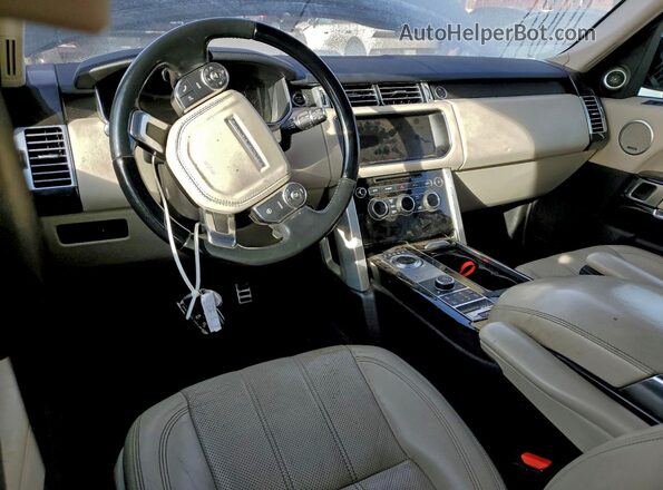 SALGS2FE7HA327856 2017 LAND ROVER RANGE ROVER Black Widok zestawu wskaźników