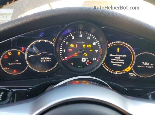 WP0AA2A72HL100409 2017 PORSCHE PANAMERA Серый Вид задних сидений