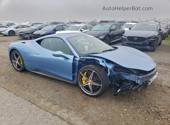 ZFF67NFA6C0182991 2012 FERRARI 458 Blue Vista frontal