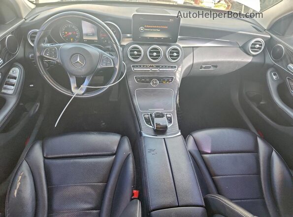 55SWF4JB0GU157389 2016 MERCEDES-BENZ C White წინა პანელის ხედი
