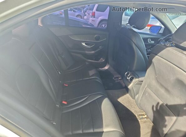 55SWF4JB0GU157389 2016 MERCEDES-BENZ C White უკანა სავარძლების ხედი