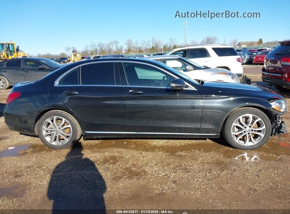 55SWF4JB1JU239297 2018 MERCEDES-BENZ C-CLASS Черный Вид задней части салона