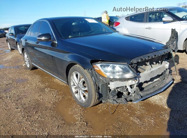 55SWF4JB1JU239297 2018 MERCEDES-BENZ C-CLASS Черный Передняя правая четверть