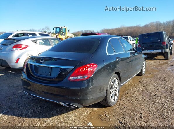 55SWF4JB1JU239297 2018 MERCEDES-BENZ C-CLASS Черный Задняя правая четверть
