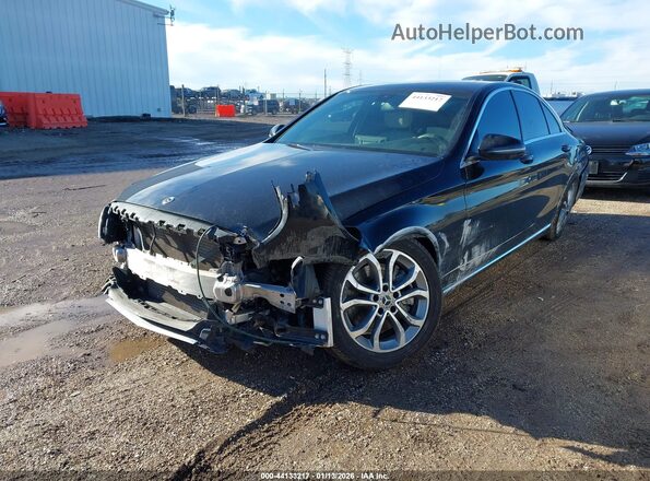 55SWF4JB1JU239297 2018 MERCEDES-BENZ C-CLASS Черный Передняя левая четверть
