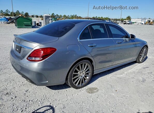 55SWF4JB2GU146765 2016 MERCEDES-BENZ C-CLASS Gray Front right