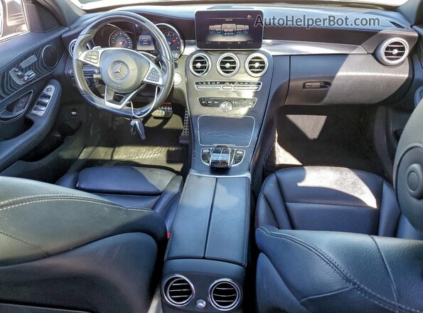 55SWF4JB2GU146765 2016 MERCEDES-BENZ C-CLASS Gray Instrument cluster view
