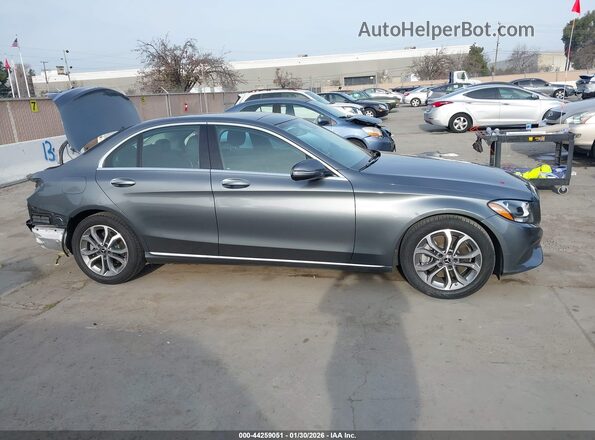 55SWF4JB3HU211236 2017 MERCEDES-BENZ C-CLASS Серый Панорамный вид салона 360°