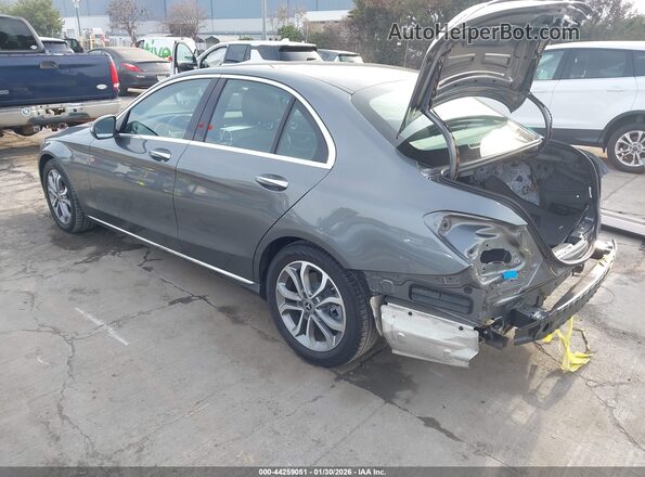 55SWF4JB3HU211236 2017 MERCEDES-BENZ C-CLASS Серый Задняя левая четверть
