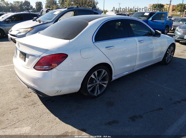 55SWF4JB4GU102587 2016 MERCEDES-BENZ C-CLASS White Հետևի աջ