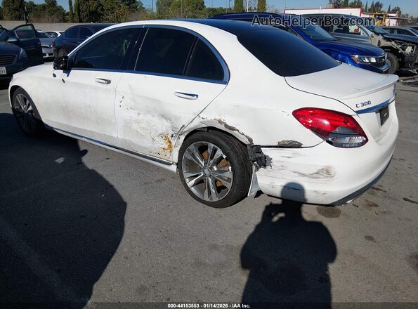 55SWF4JB4GU102587 2016 MERCEDES-BENZ C-CLASS White Հետևի ձախ