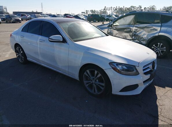 55SWF4JB4GU102587 2016 MERCEDES-BENZ C-CLASS White Առջևի աջ