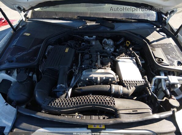 55SWF4JB4GU102587 2016 MERCEDES-BENZ C-CLASS White Հետևի տեսք