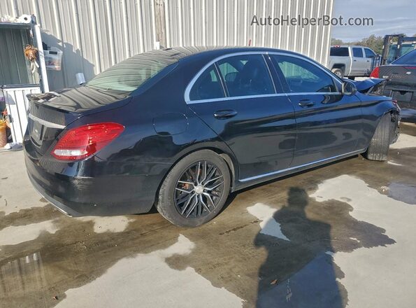 55SWF4JB6GU124025 2016 MERCEDES-BENZ C Black Задня права чверть